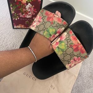 Authentic Gucci Floral Slides